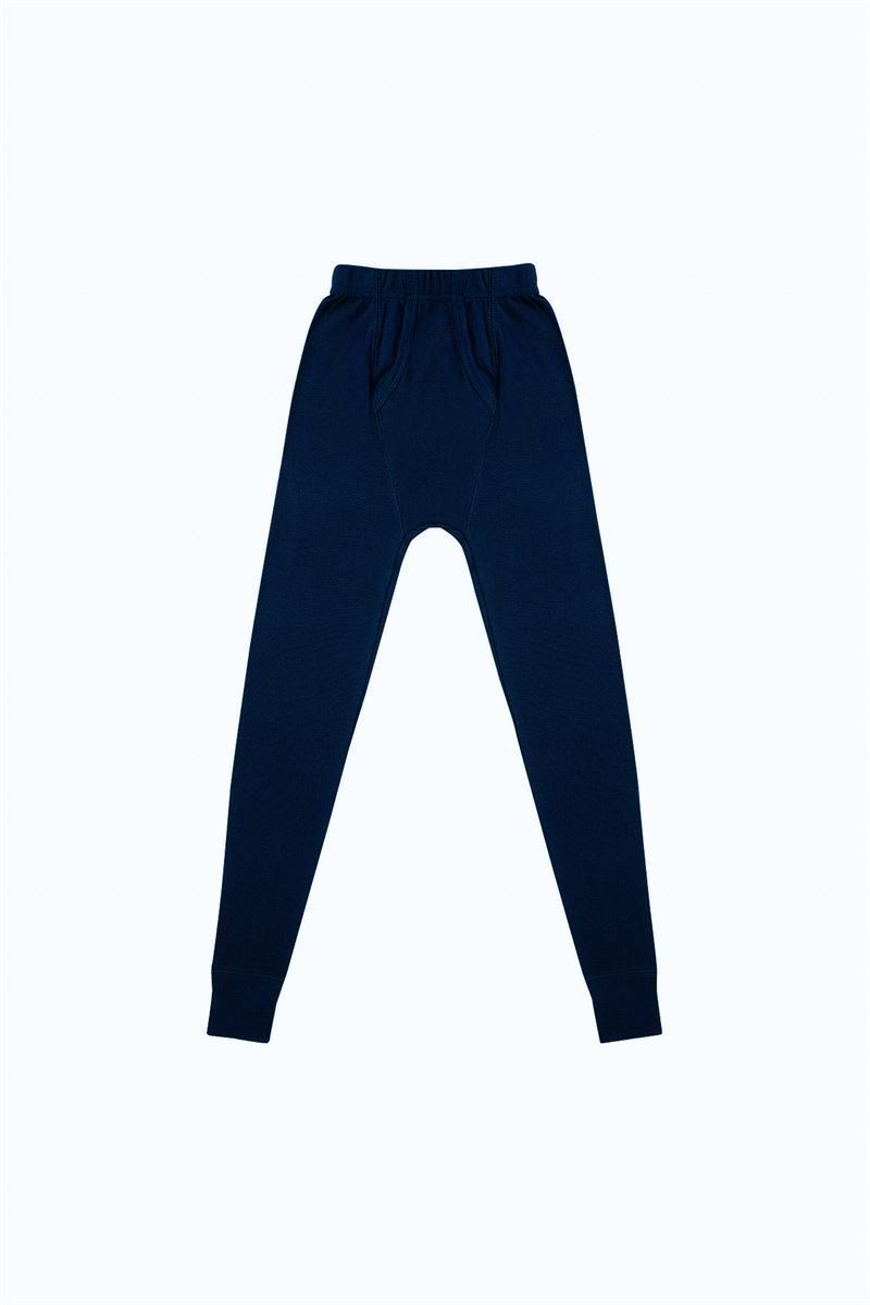 BROSS BOYS %100 COTTON LEGGINGS NAVY BLUE