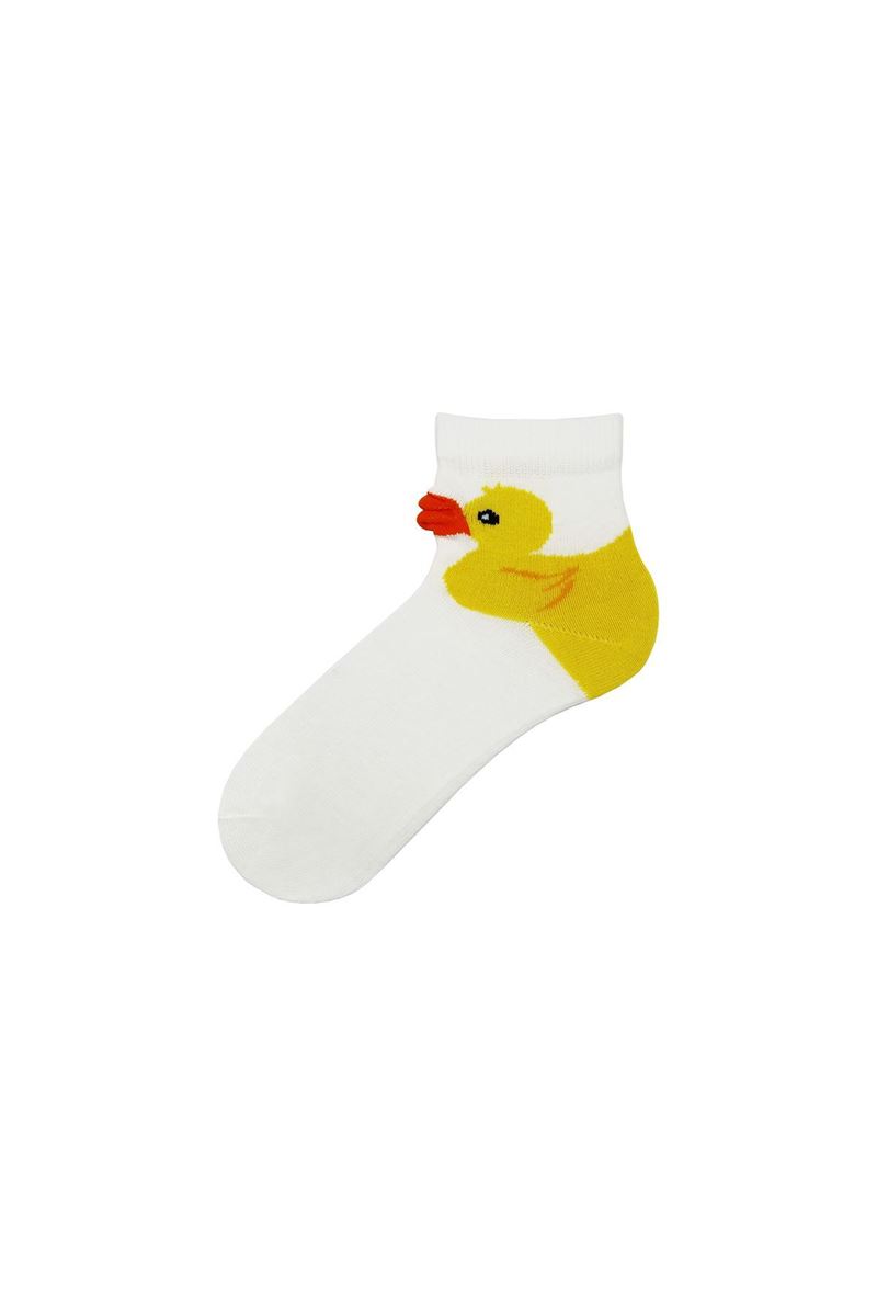 BROSS 3D DUCK PATTERNED BOYS MID-CALF SOCKS ASORTY