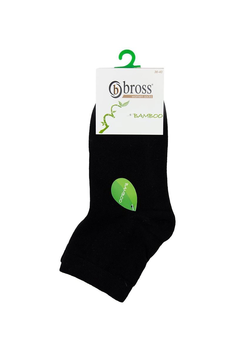 BROSS BAMBOO WOMEN S SOCKS BLACK