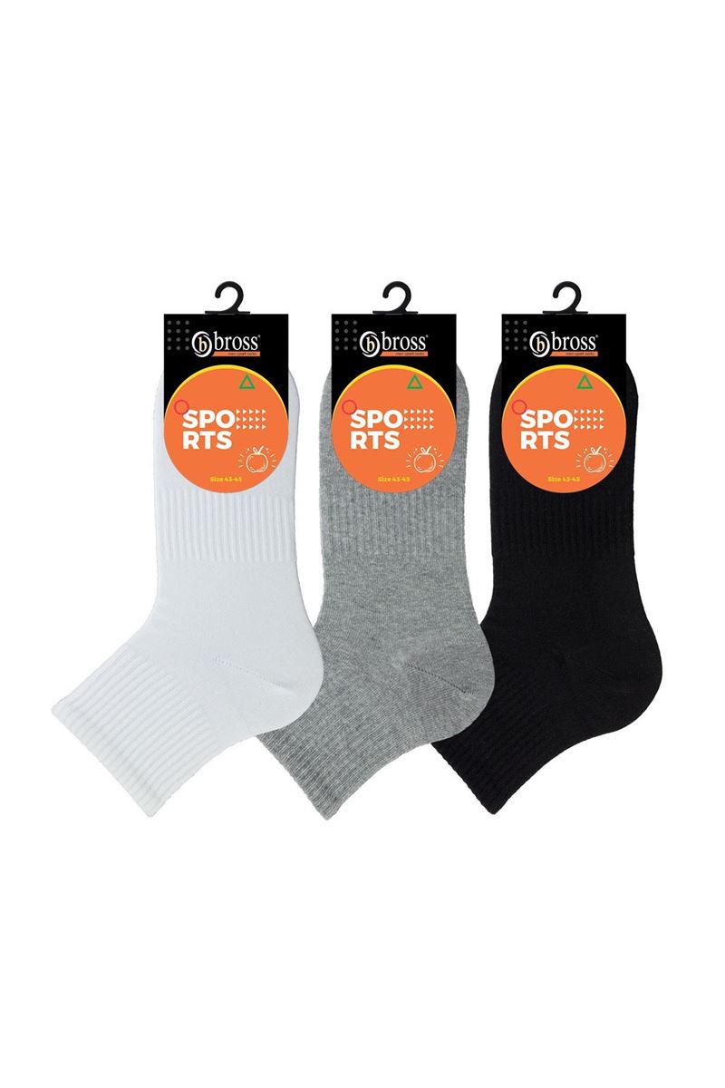 BROSS MAN MID-CALF SOCKS ASORTY