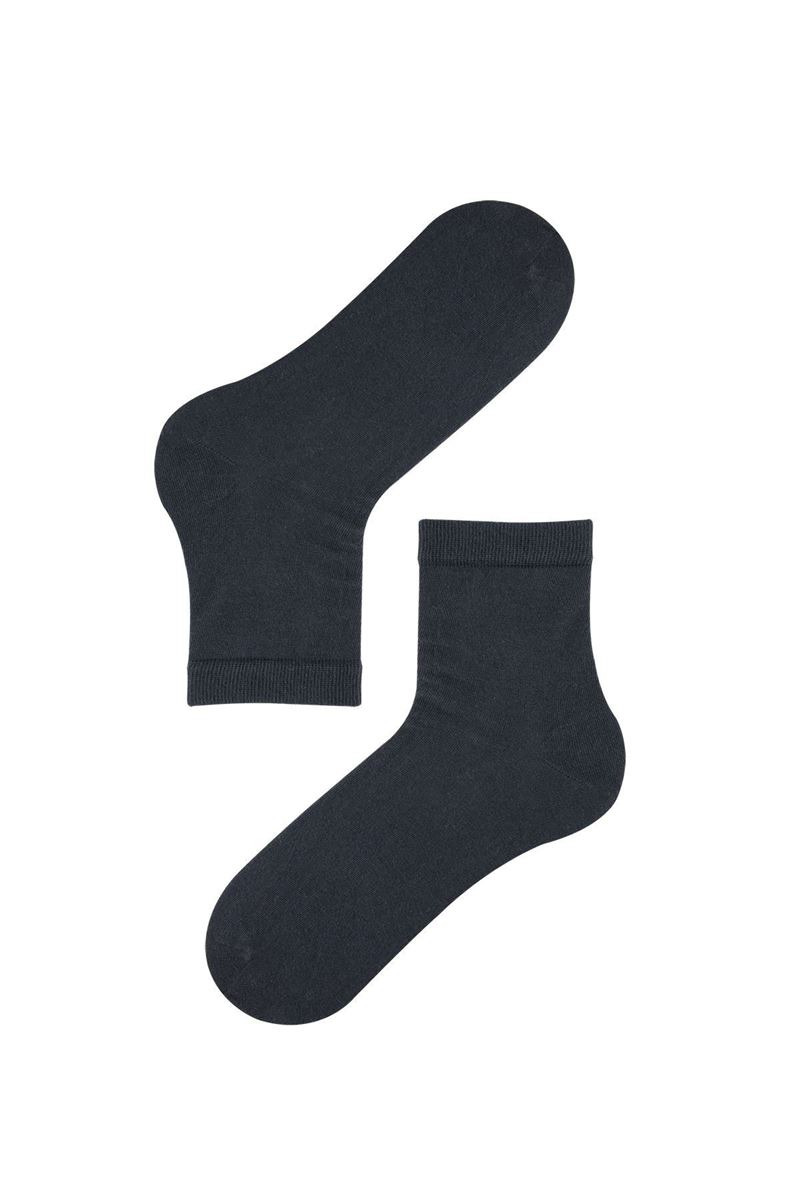 BROSS SIMPLE MEN S SHORT STOCKING SOCKS ANTHRACITE