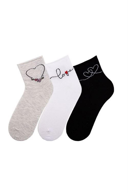 Women No-Rubber Midcalf Socks 12