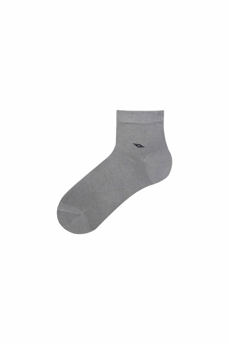 BROSS MEN S SHORT STOCKING SOCKS WITH HIGH COTTON RATIO GREY