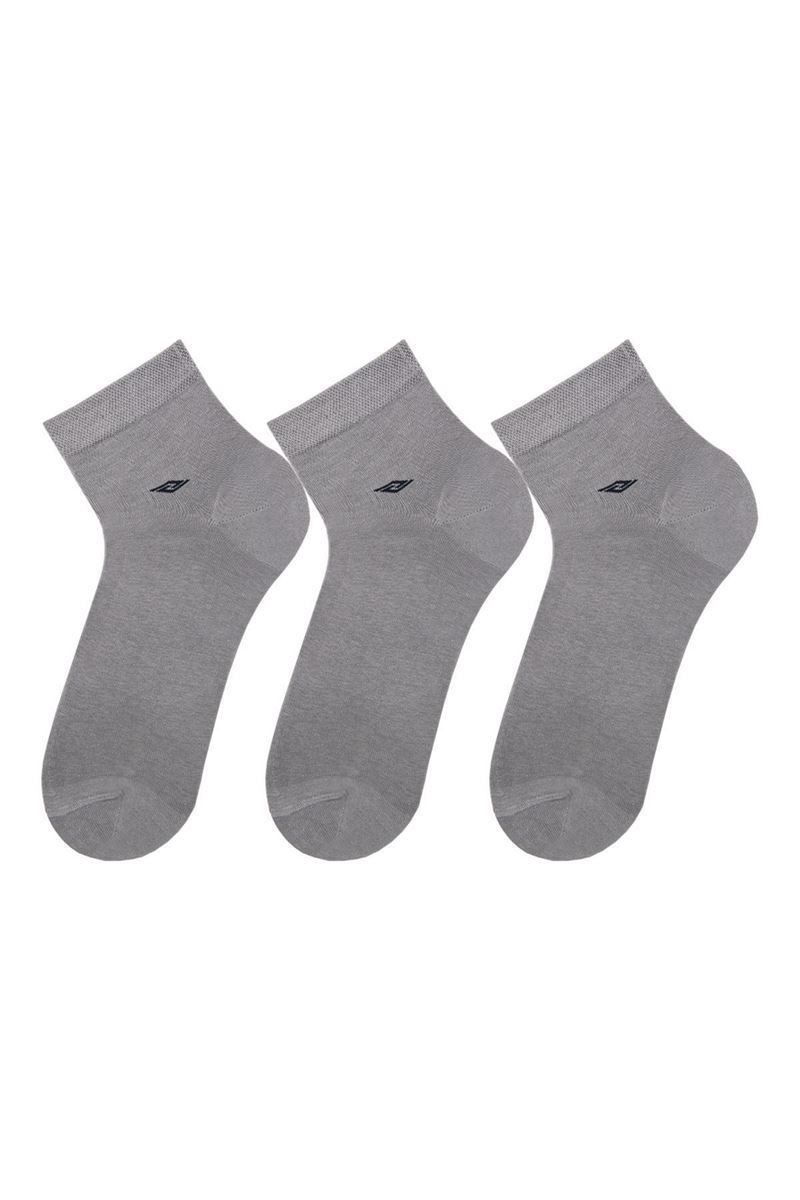 BROSS MEN S SHORT STOCKING SOCKS WITH HIGH COTTON RATIO GREY