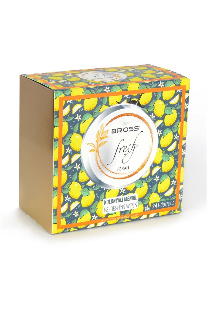 BROSS LEMON WET WIPES ASORTY