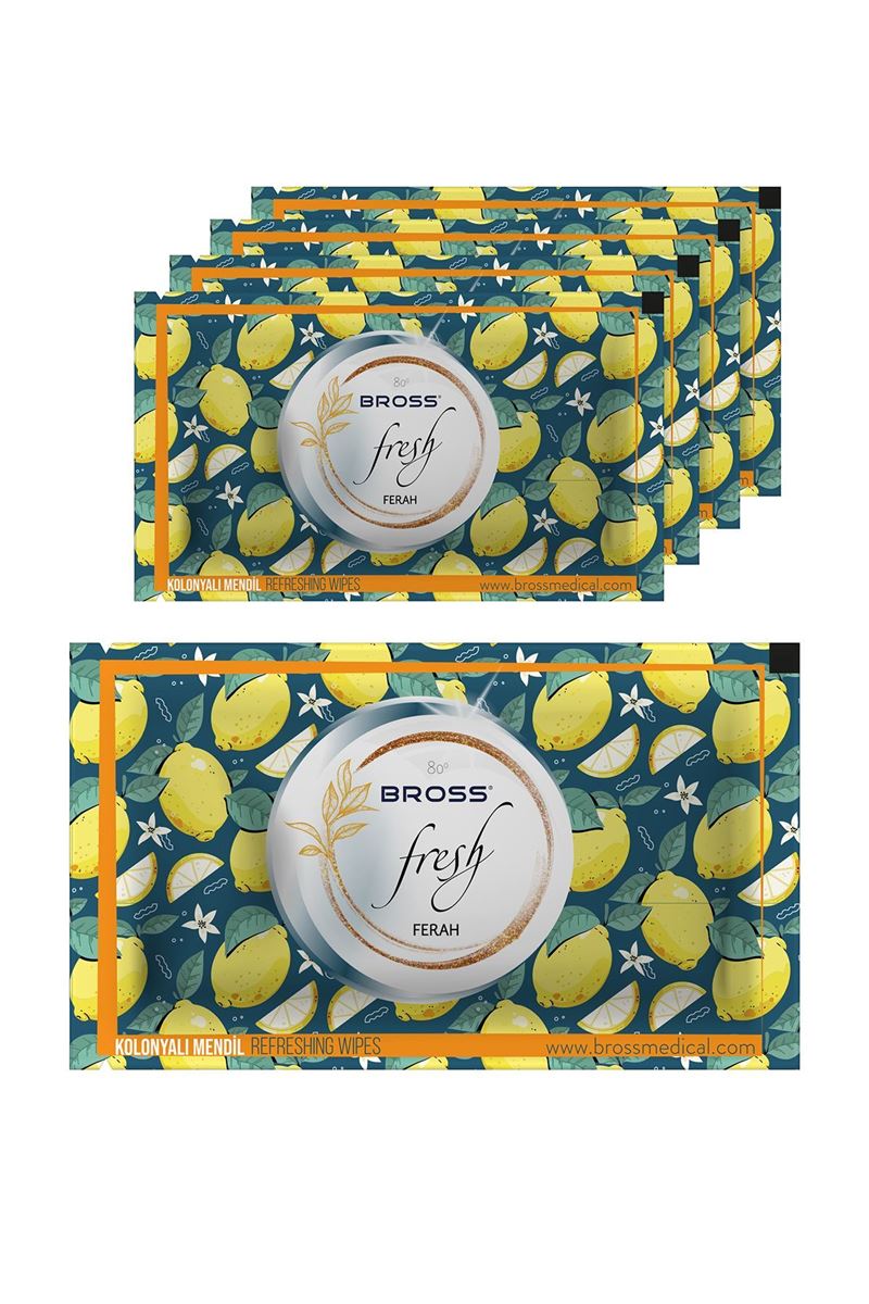 BROSS LEMON WET WIPES ASORTY