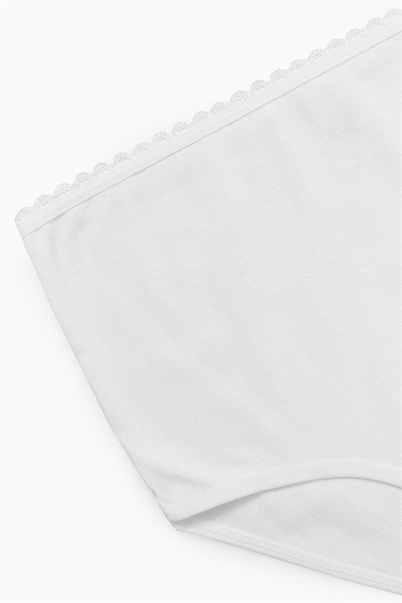 BROSS WOMEN %100 COTTON BIG SIZE PANTIES WHITE