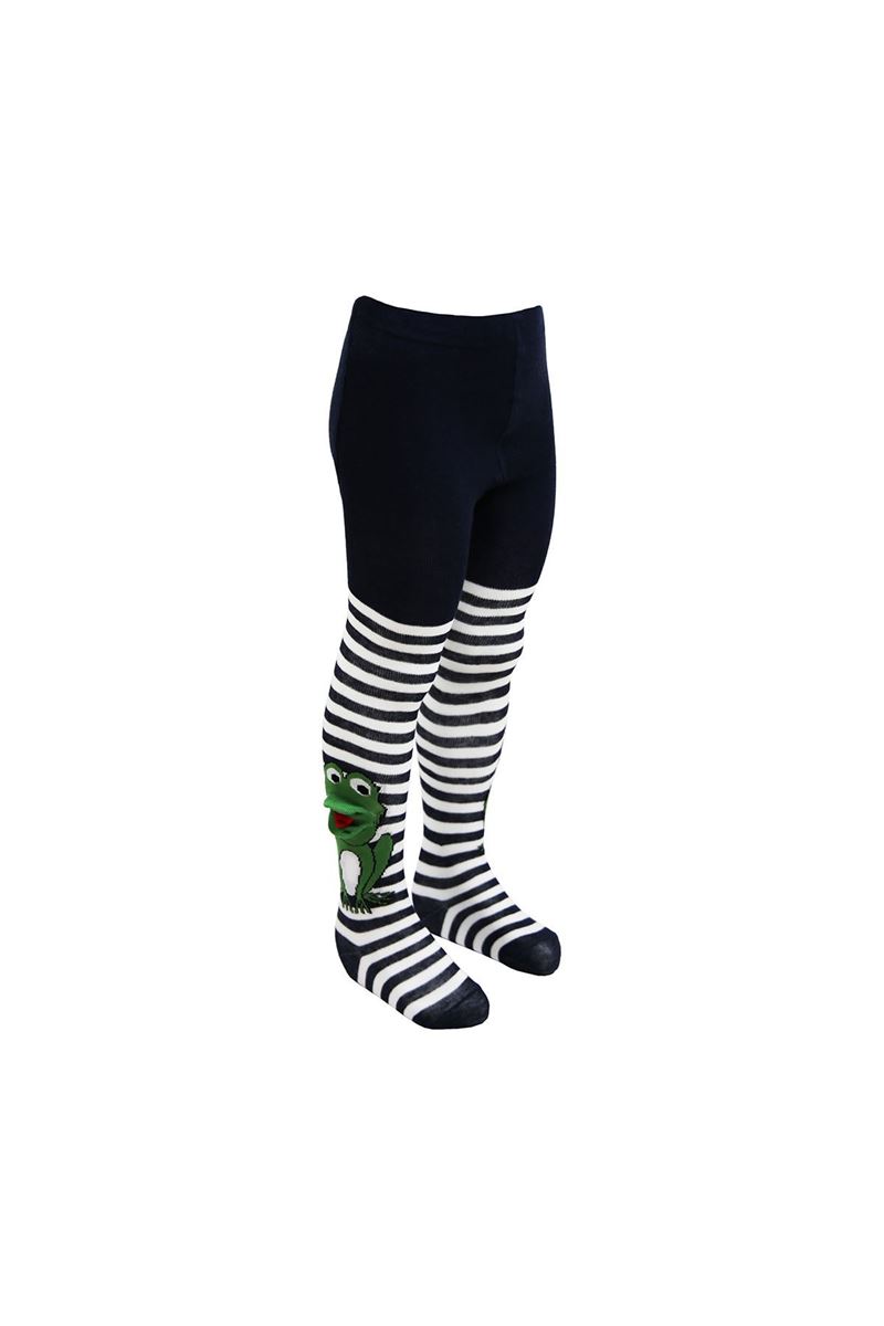 BROSS 3D FROG PATTERNED BABY BOYS  TIGHTS ASORTY