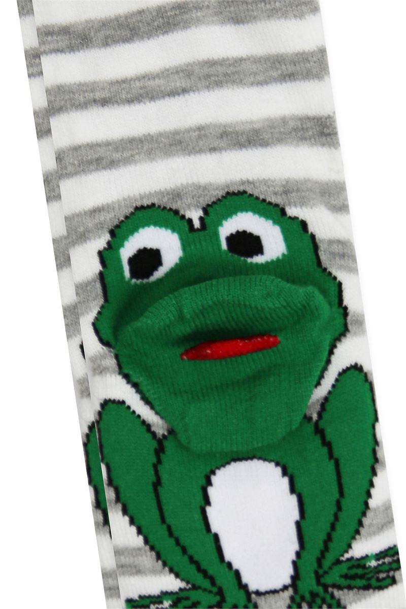 BROSS 3D FROG PATTERNED BABY BOYS  TIGHTS ASORTY