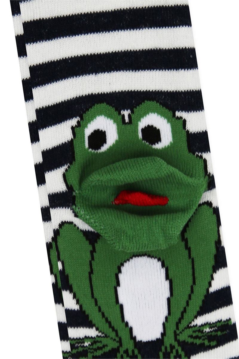 BROSS 3D FROG PATTERNED BABY BOYS  TIGHTS ASORTY