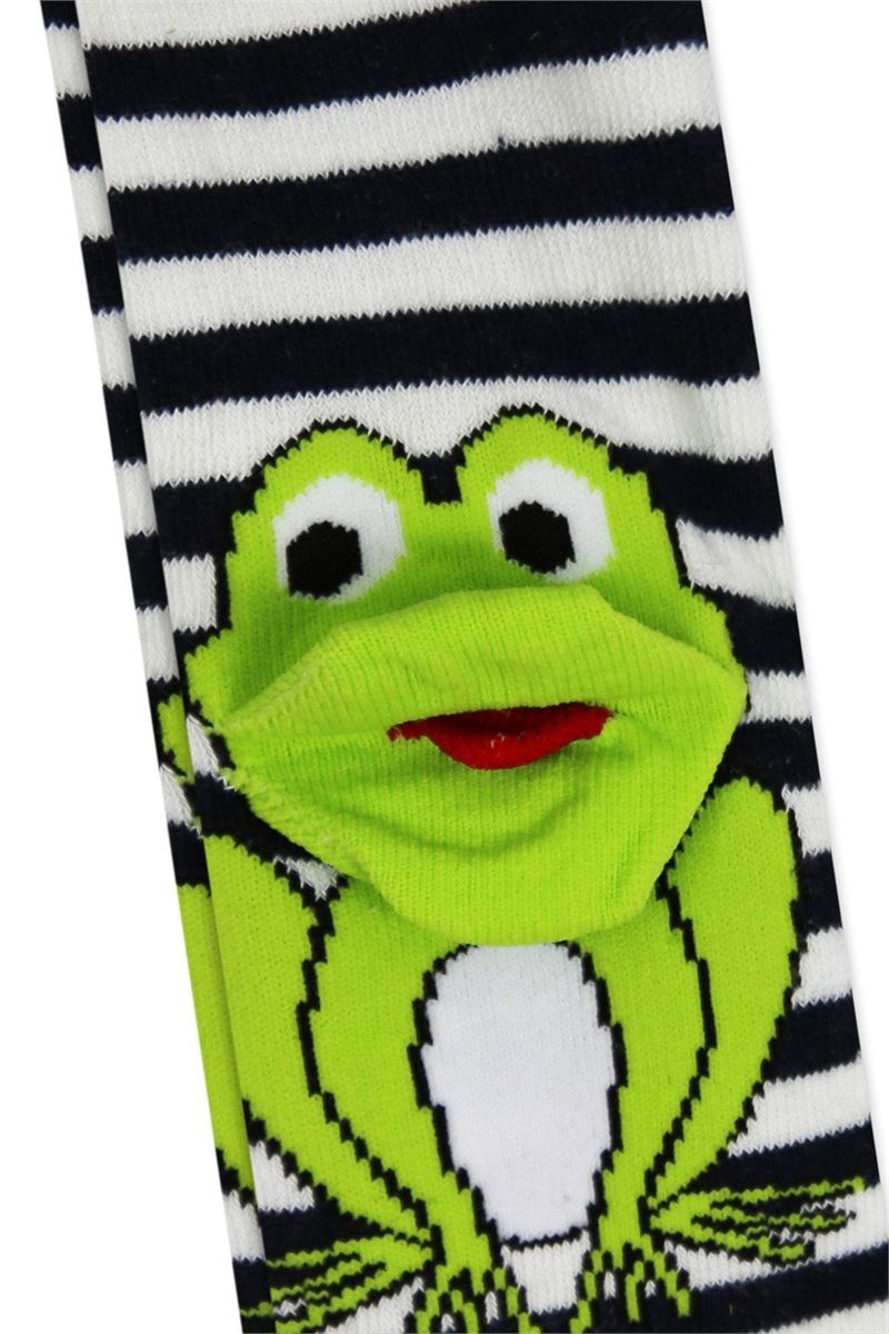 BROSS 3D FROG PATTERNED BABY BOYS  TIGHTS ASORTY