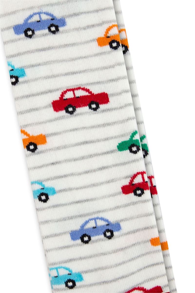 BROSS CARS PATTERN BABY BOY TIGHTS ASORTY