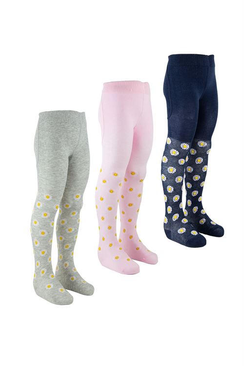 Baby Girl Tights Daisy Patterned 6