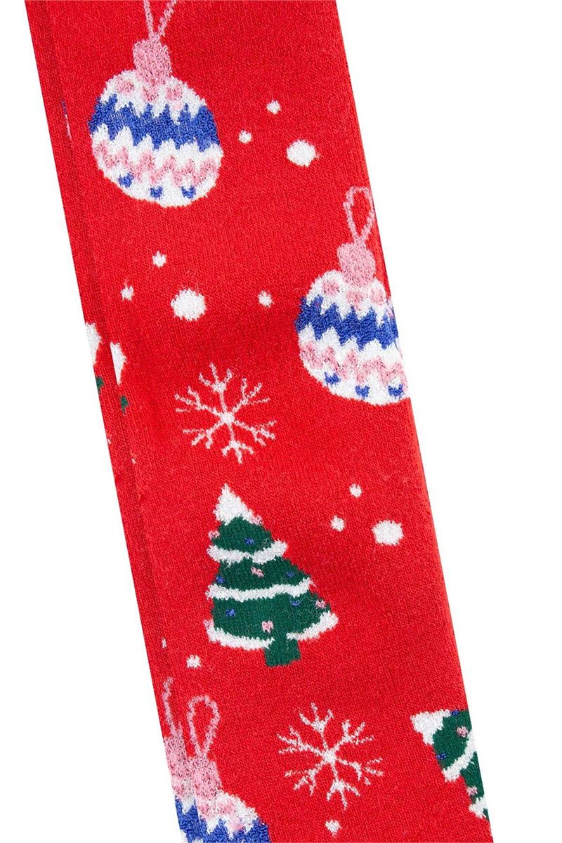 BROSS PINE ORNAMENT PATTERNED GIRLS  TERRY TIGHTS ASORTY