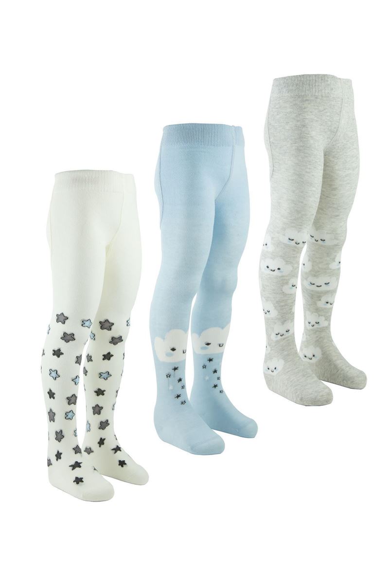 BROSS CLOUD PATTERN BABY TIGHTS ASORTY