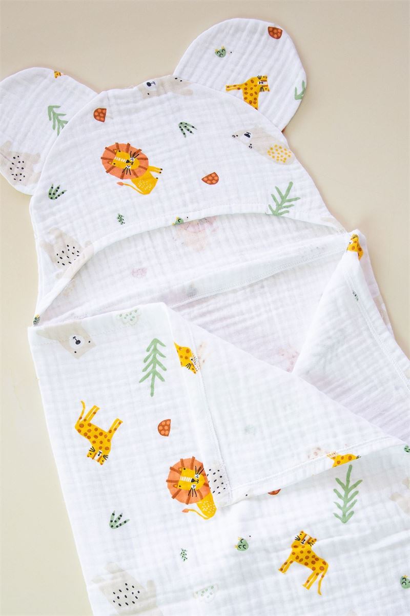 BONDILOLLY BROSS 4 LAYERS HODDED MUSLIN KIDS BUNDLE 