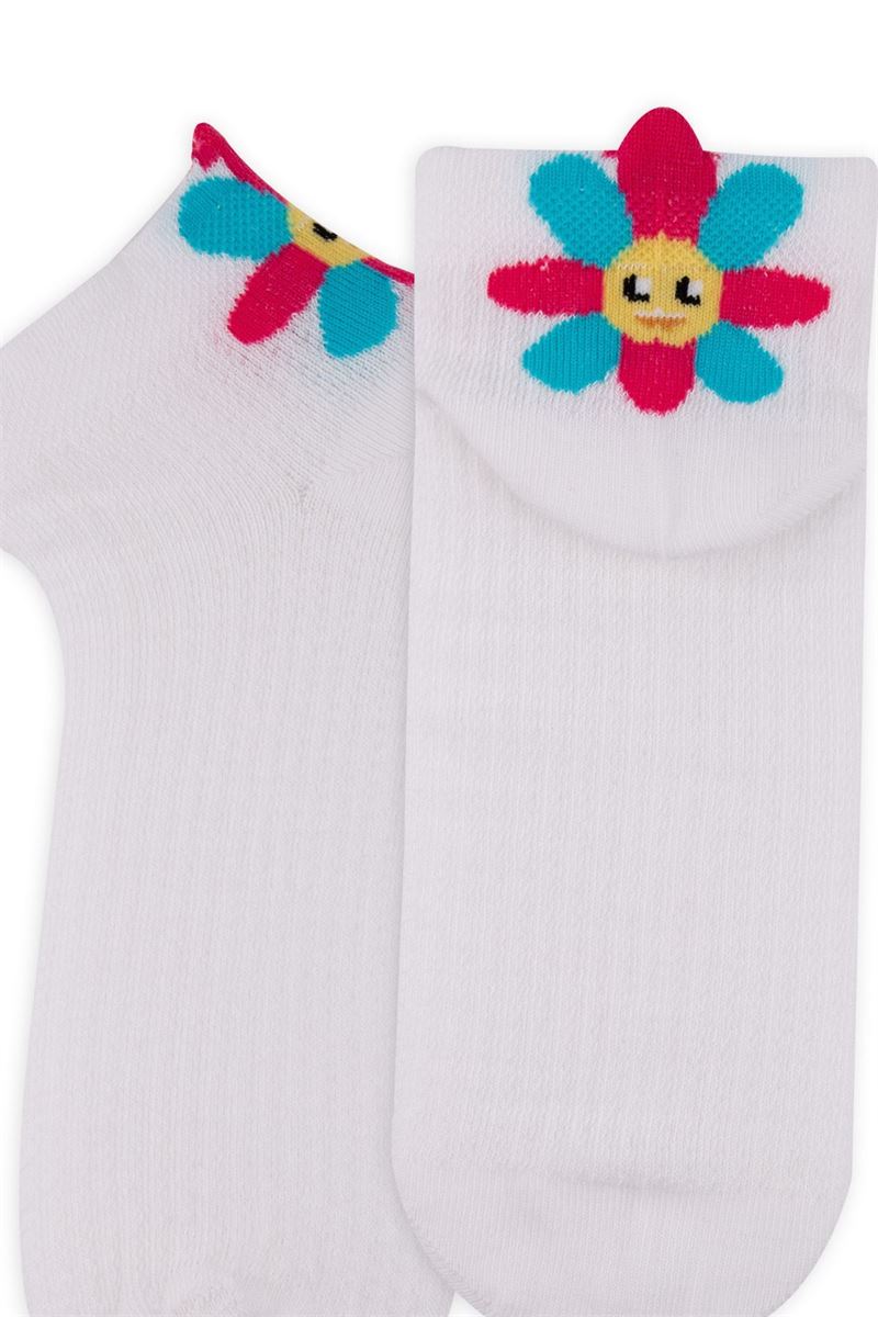 BROSS 3D FLORAL GIRLS ANKLE SOCKS ASORTY