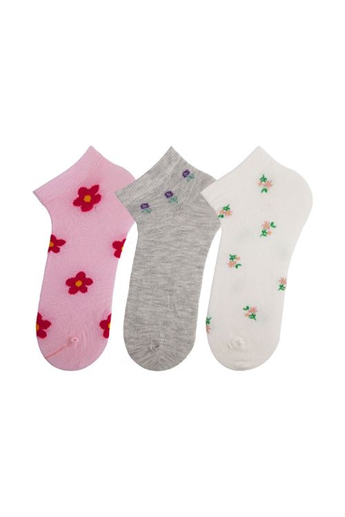 Girls' Flower Ankle Socks 12