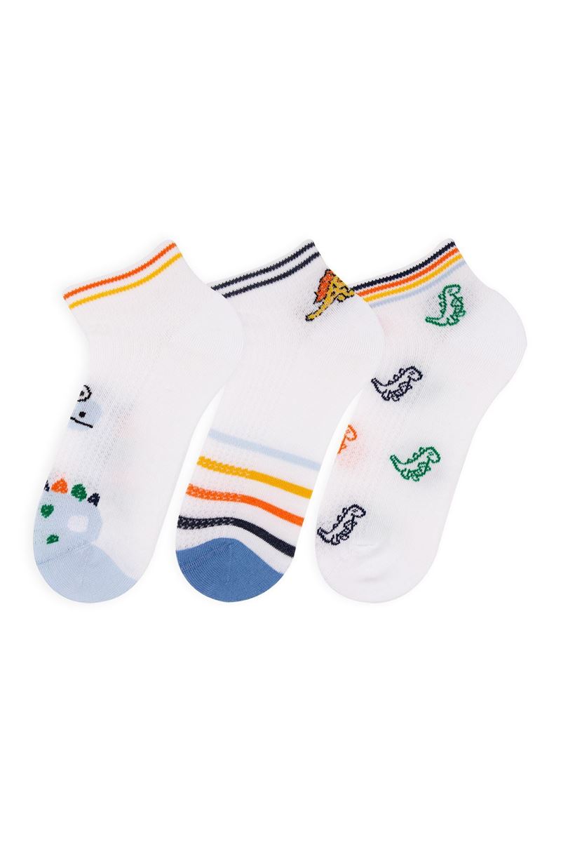 BROSS DINOSAURS BOYS ANKLE SOCKS ASORTY