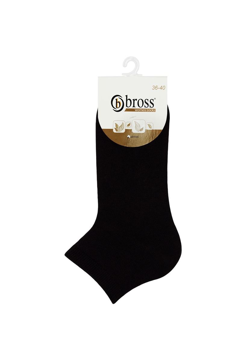 BROSS PLAIN WOMEN SOCKS BLACK