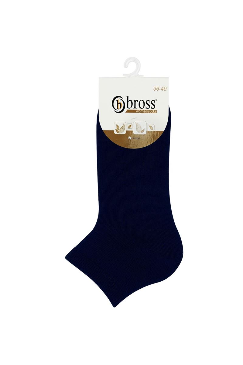 BROSS PLAIN WOMEN SOCKS NAVY BLUE