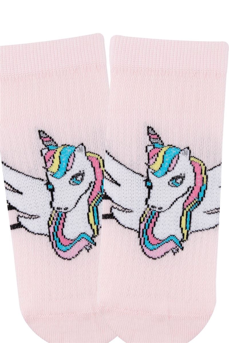 BROSS BOW UNICORN GIRLS ANKLE SOCKS ASORTY