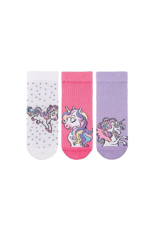 DOT UNICORN GIRLS ANKLE SOCKS 12