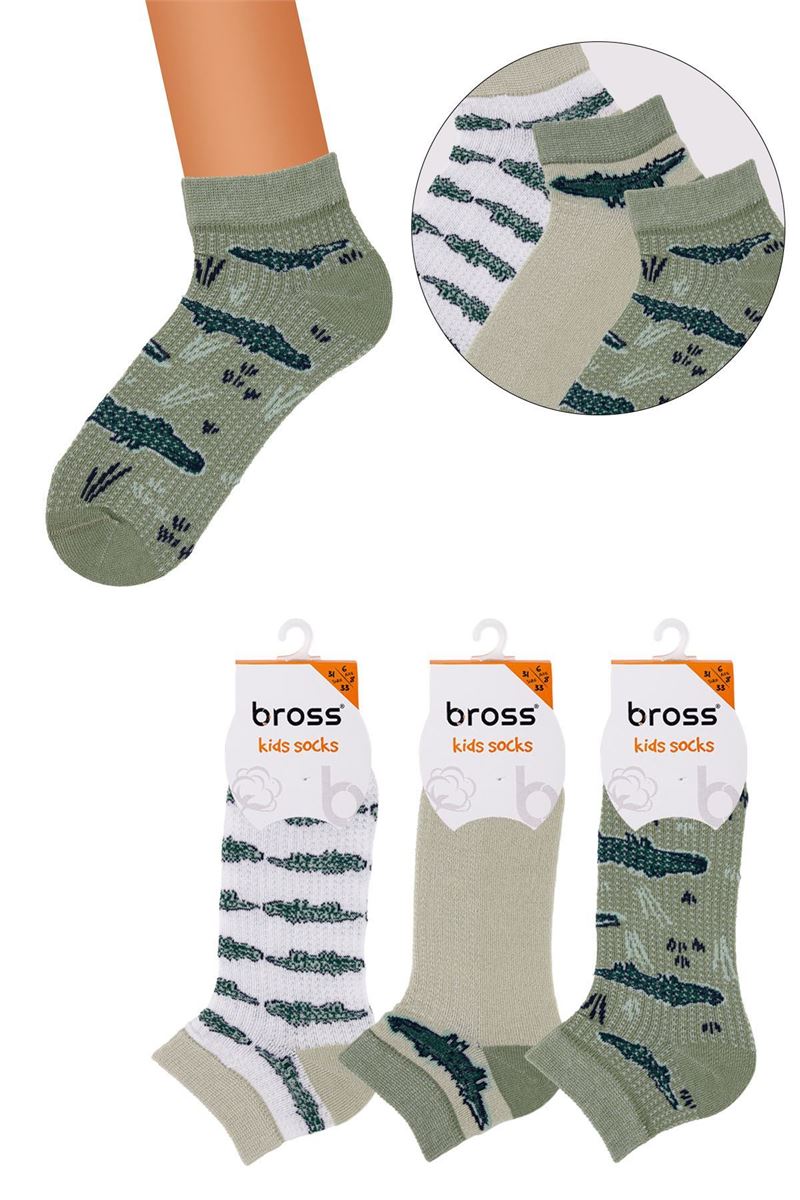 BROSS CROCS BOYS ANKLE SOCKS ASORTY