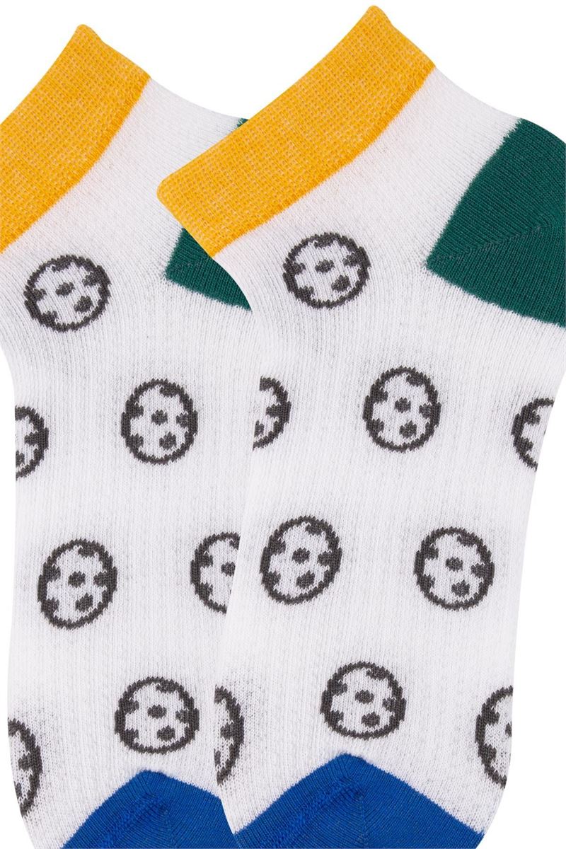BROSS BALL AND STRIPED BOYS ANKLE SOCKS ASORTY