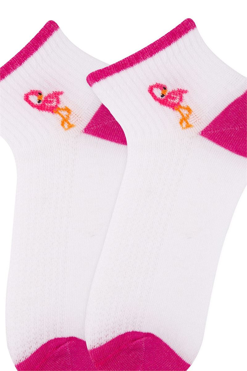 BROSS COLORF FLAMENGO GIRLS ANKLE SOCKS ASORTY