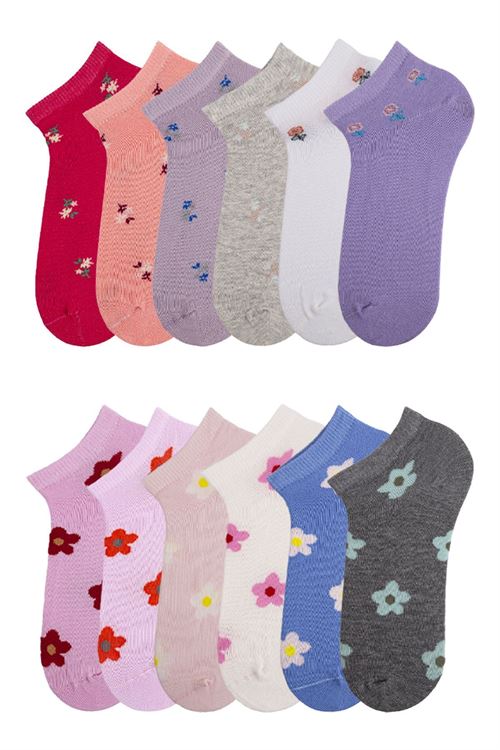 Women Flowers Ankle Socks 12