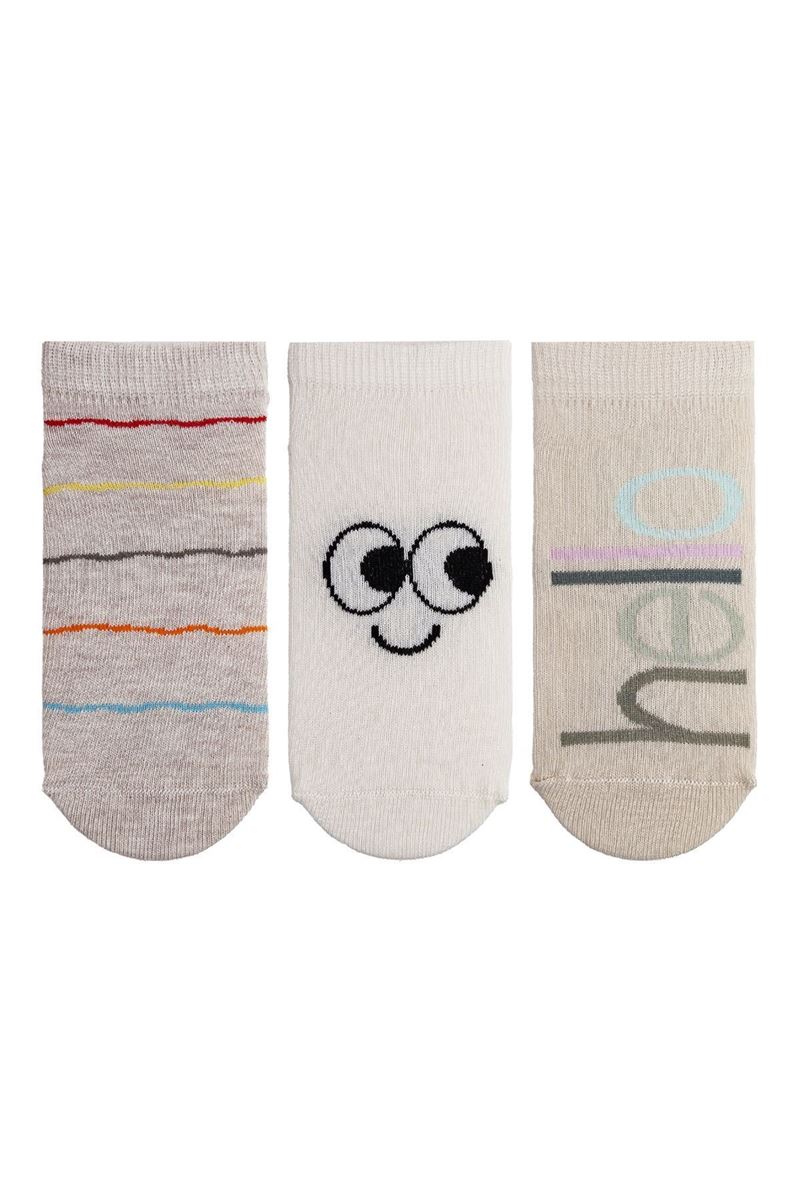 TULIP KIDS STRIPED ANKLE SOCKS ASORTY