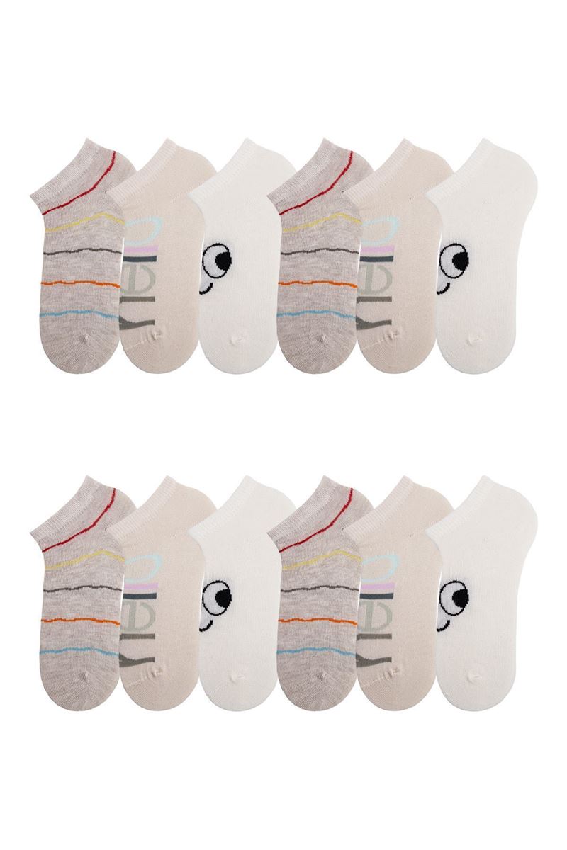 TULIP KIDS STRIPED ANKLE SOCKS ASORTY