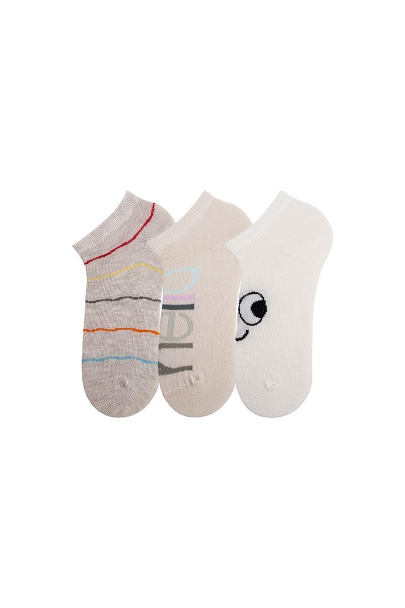 TULIP KIDS STRIPED ANKLE SOCKS ASORTY