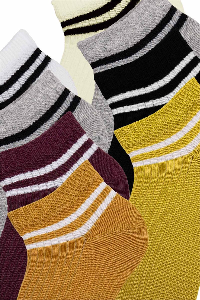 TULIP KIDS STRIPED ANKLE SOCKS ASORTY