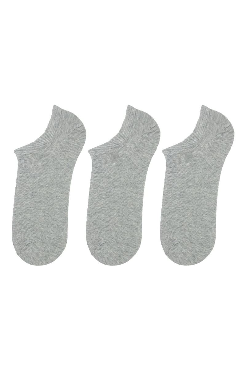 BROSS SIMPLE WOMEN S SNEAKER SOCKS GRAY MELANGE