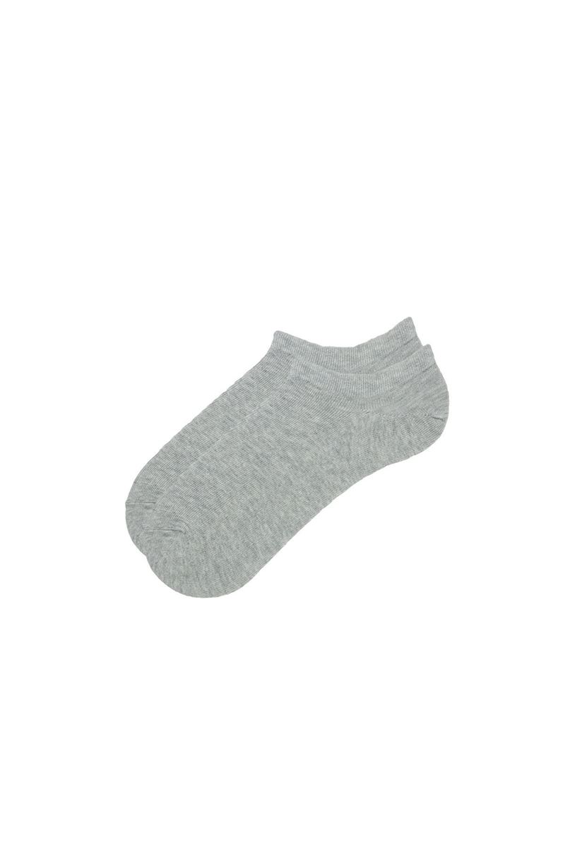 BROSS SIMPLE WOMEN S SNEAKER SOCKS GRAY MELANGE