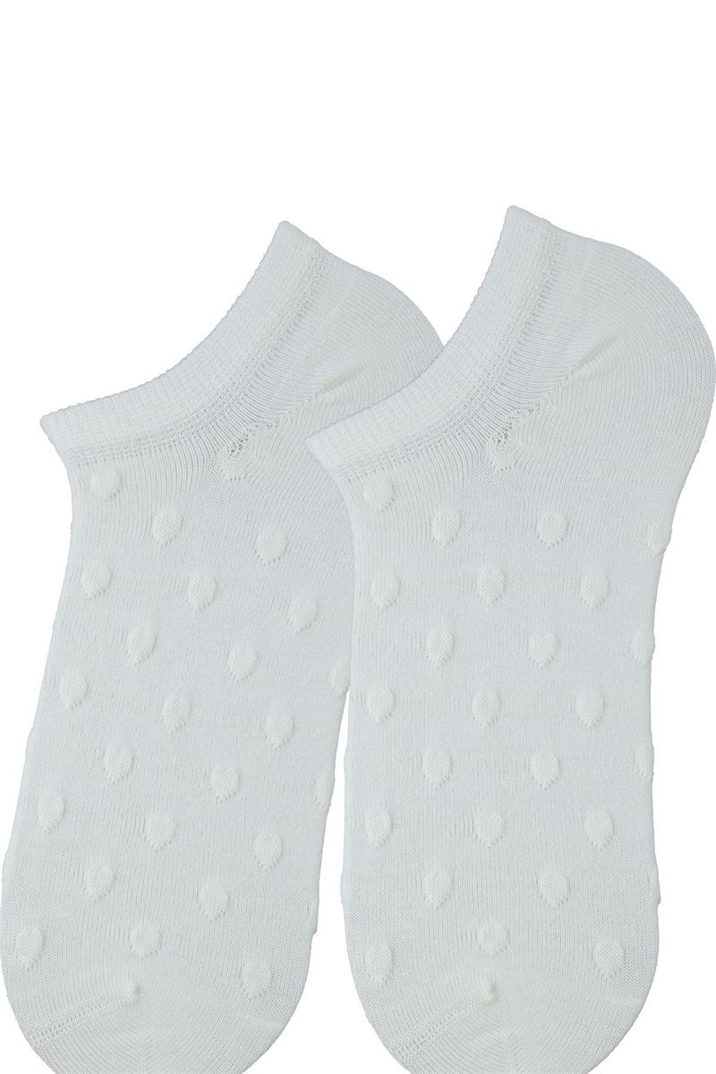 BROSS WOMEN SNEAKER SOCKS HEART PATTERNED ASORTY