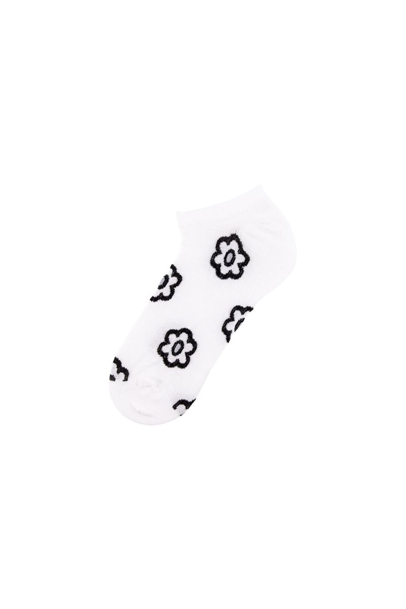 BROSS BLACK FLORAL WOMEN SNEAKER SOCKS ASORTY