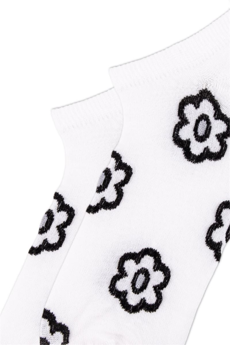 BROSS BLACK FLORAL WOMEN SNEAKER SOCKS ASORTY