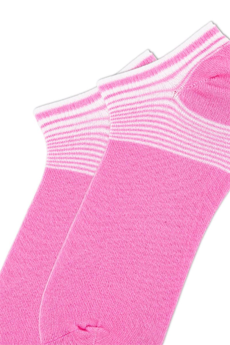 BROSS PINK CHECKERED WOMEN SNEAKER SOCKS ASORTY