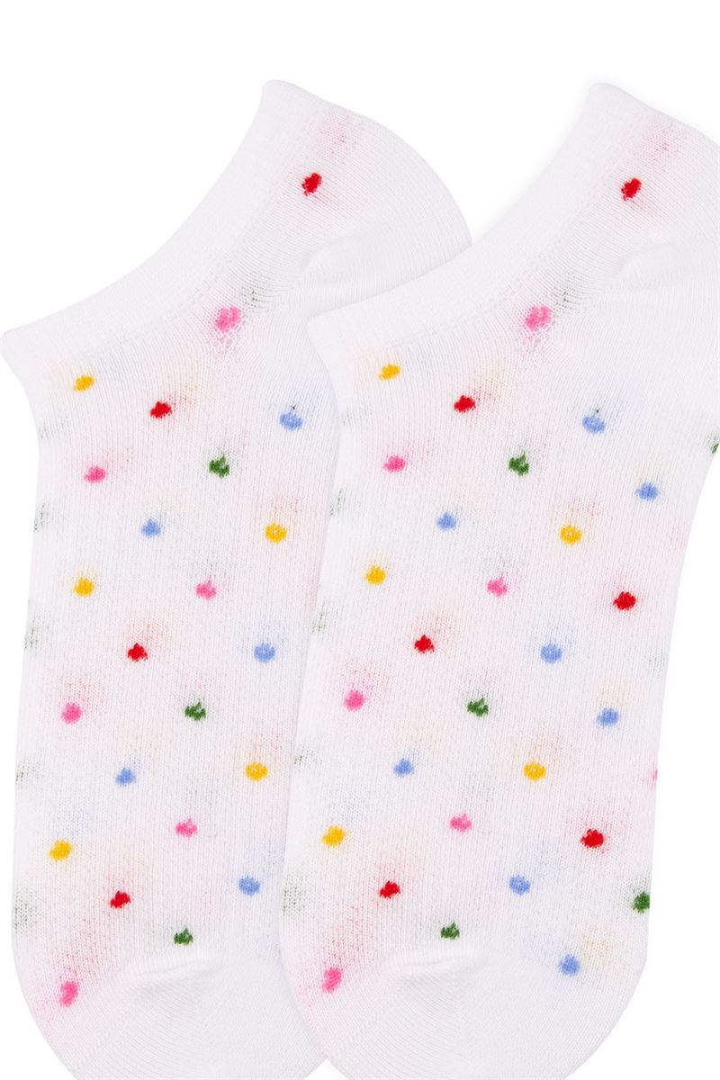 BROSS COLORFUL DOTS WOMEN SNEAKER SOCKS ASORTY