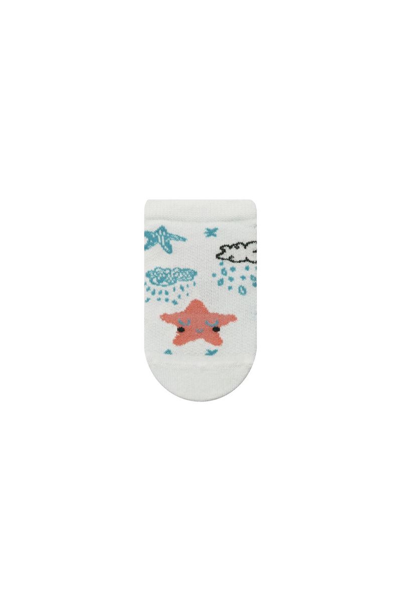 BROSS CLOUD, STAR PATTERNED GIRLS SNEAKER SOCKS ASORTY