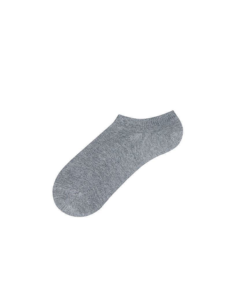 BROSS SIMPLE MEN S SNEAKER SOCKS GRAY MELANGE