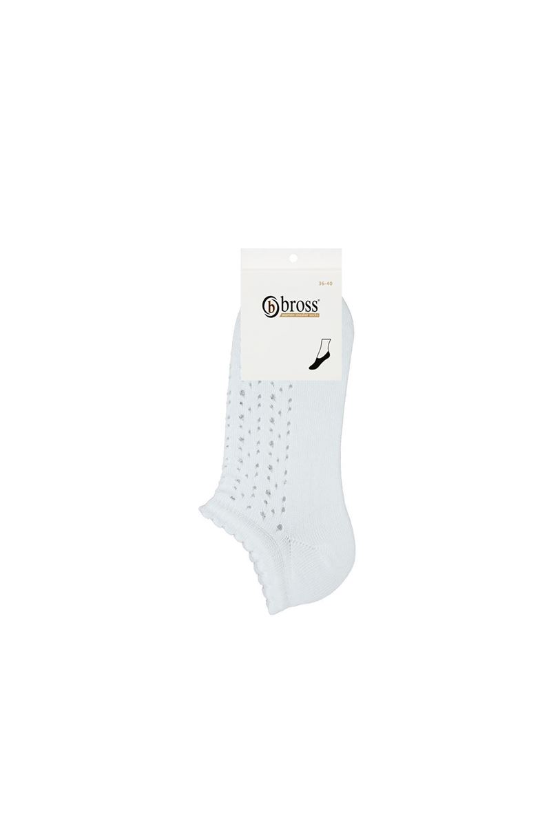 BROSS NET WOMEN S SNEAKER SOCKS WHITE