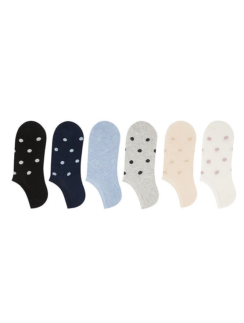 BROSS POINT PATTERNED  WOMEN S INVISIBLE SOCKS ASORTY