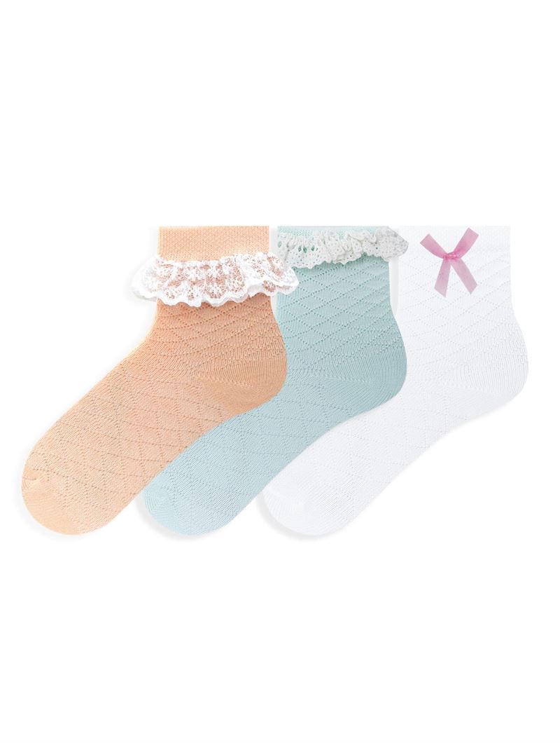 BROSS LACE ACCESSORY BABY GIRLS SOCKS ASORTY