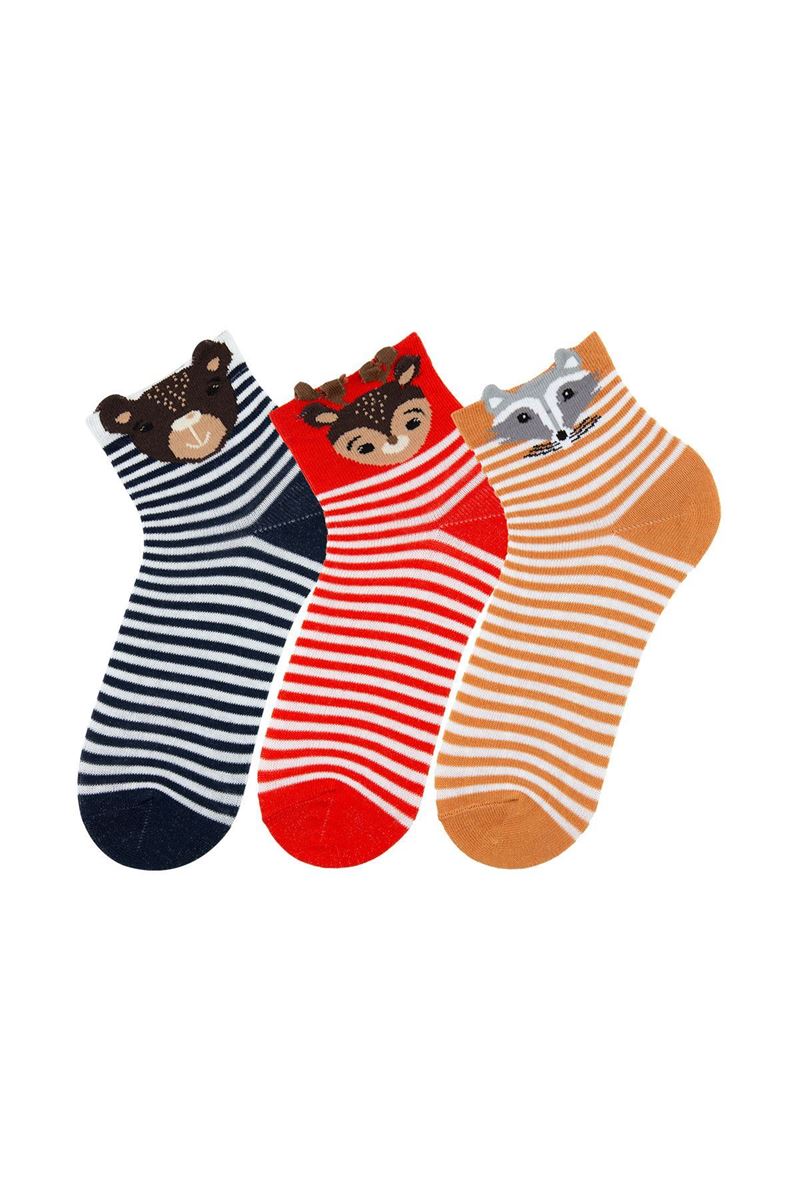 BROSS 3D ANIMALS KIDS SOCKET SOCKS ASORTY