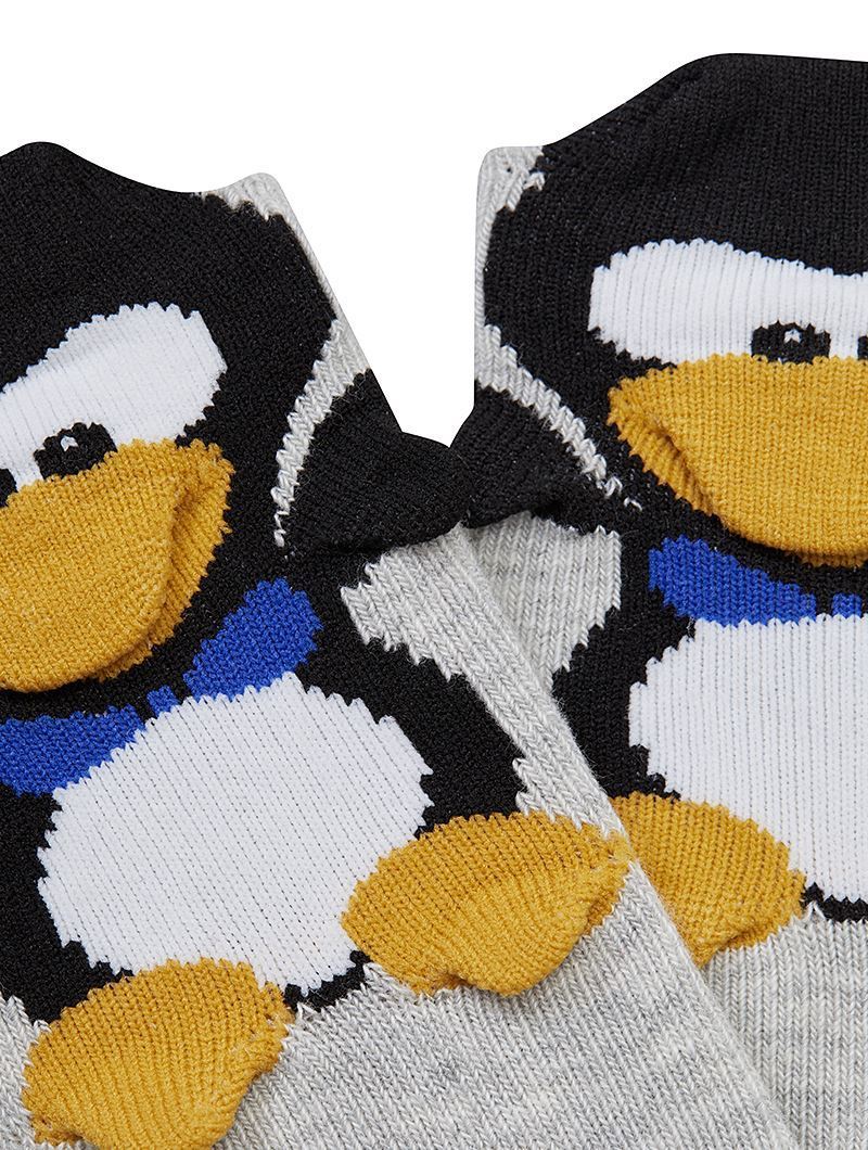 BROSS 3D PENGUIN PATTERNED  BABIES SOCKS ASORTY