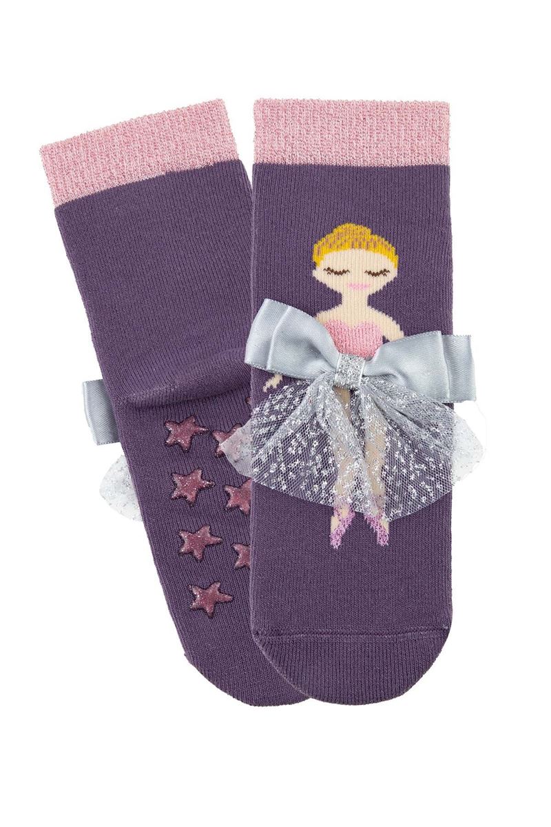 BROSS ACCESSORIZED PRINCESS PATTERN GIRLS TERRY SOCKS ASORTY